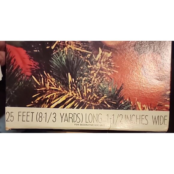 Vintage 1970 Double Glo Tinsel Garland SILVER 25 Feet - Picture 2 of 5